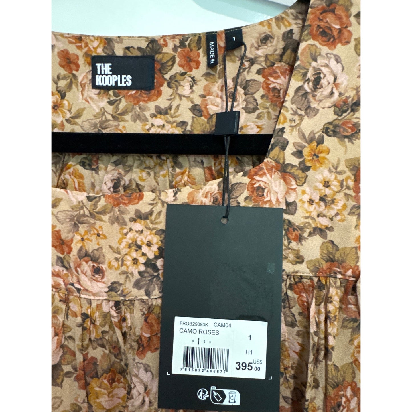 MSRP $395 NWT CAMEL SHORT FLORAL PRINT DRESS Sizr 1 or S | SAME DAY SHIP