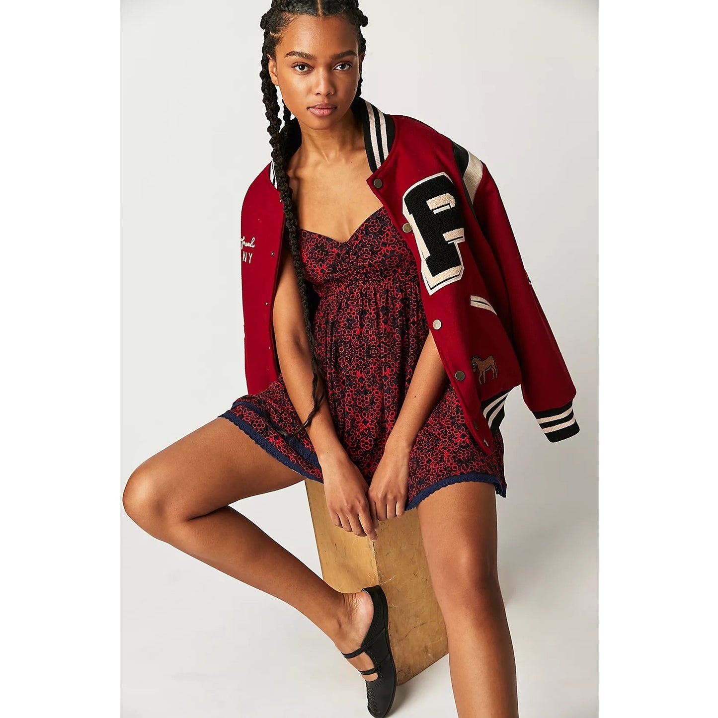 MSRP $128. Free People Floral Print Tabitha Mini Size L | SAME DAY SHIP