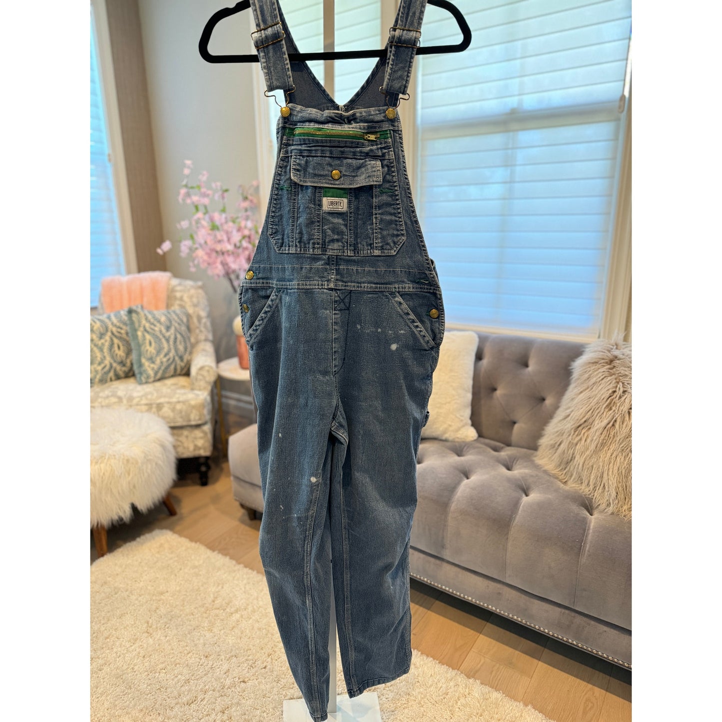 Upcycled Classic Liberty® Overalls Bib Overalls Unisex Size S | SAME DAY SHIP