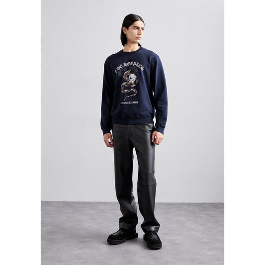 MSRP $275 NWT THE KOOPLES SWEATSHIRT NAVY WASH Size L | SAME DAY SHIP