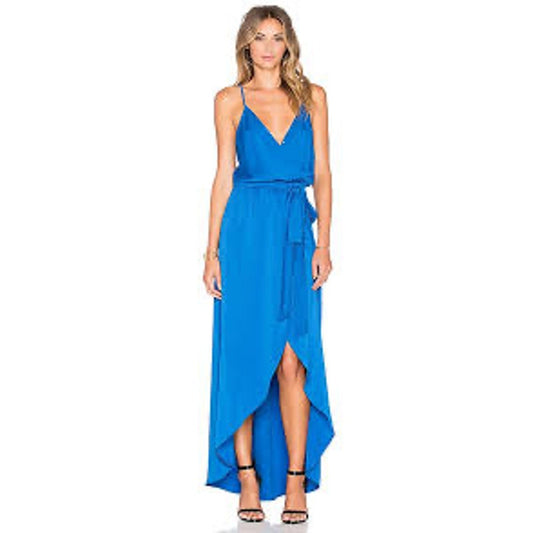MSRP $305 NWOT 100% Silk Karina Grimaldi Egypt Maxi Dress from Revolve Size M-L