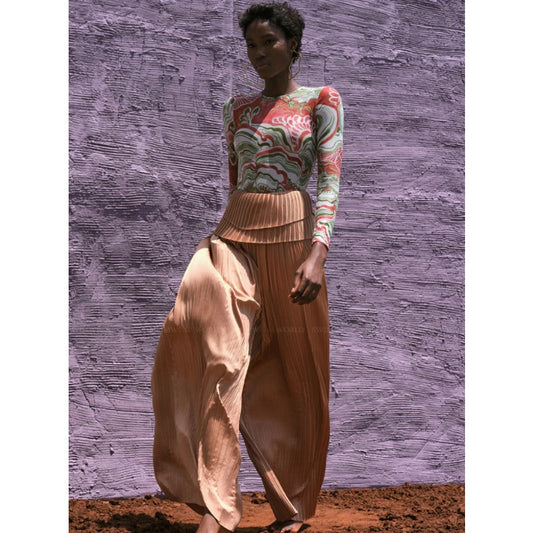 MSRP $284 | Andrea Iyamah Linea Pleated Pants Size M SAME DAY SHIP or NEXT DAY