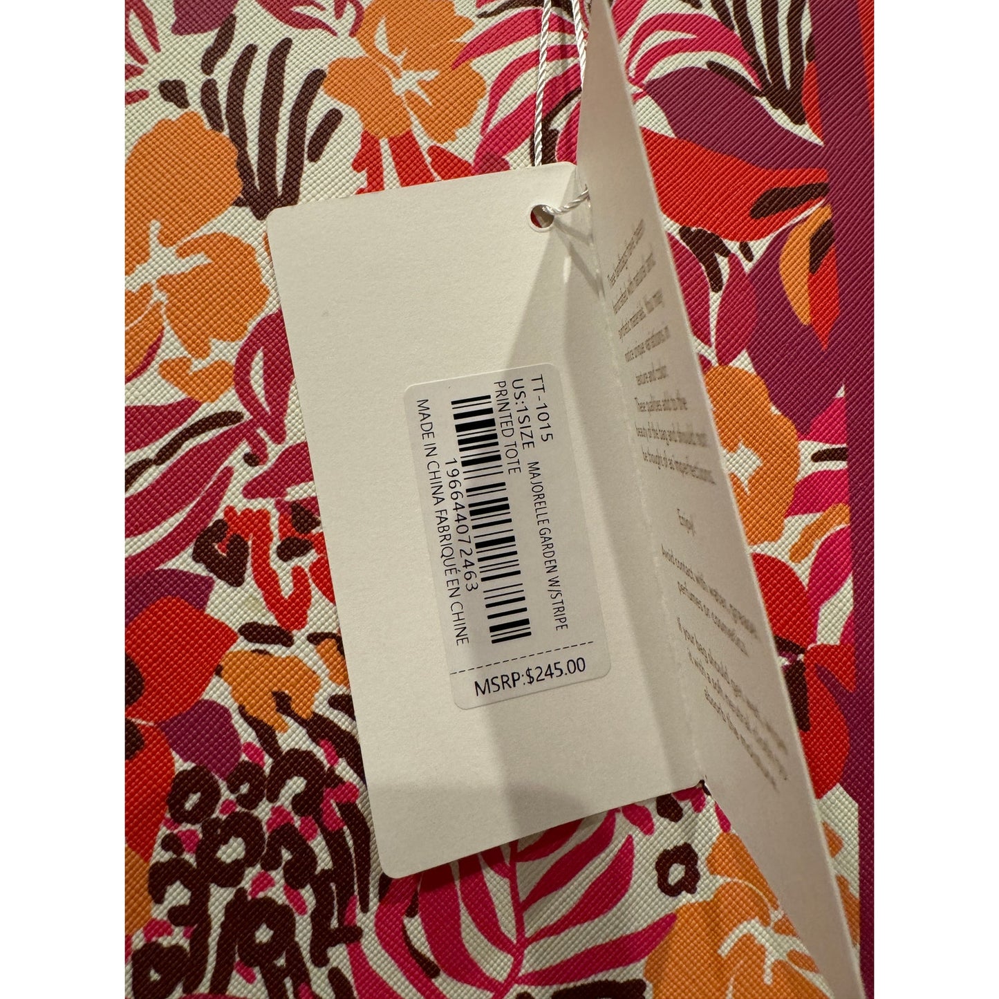 MSRP $245 NWT Trina Turk Floral Tote Handbag  Crossbody | SAME DAY SHIP