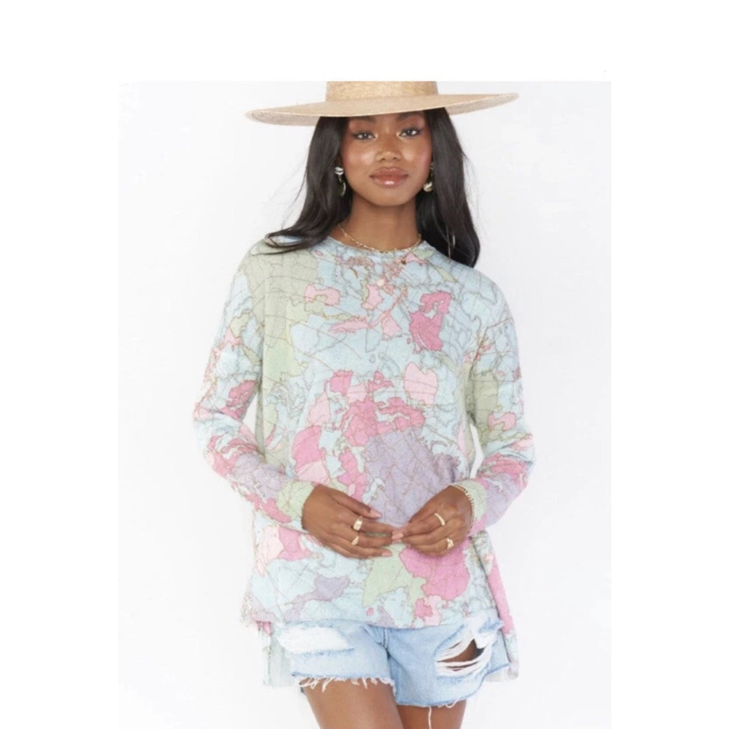 MSRP $198 |Show Me Your MuMu Bonfire Sweater in World Tour Size L SAME DAY SHIP